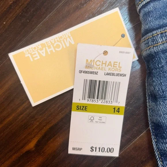 Michael Kors Selma Wide Leg High-Rise jeans - Picture 4 of 5